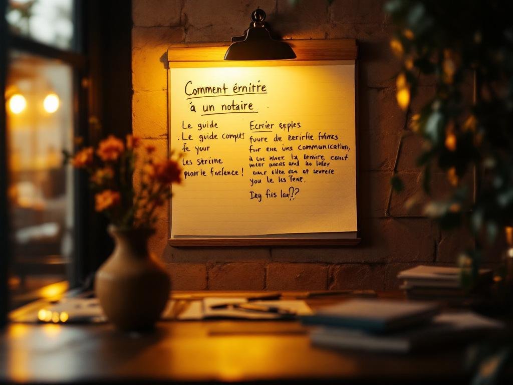 Comment écrire à un notaire : Le guide complet pour une communication efficace et sereine